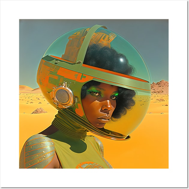 We Are Floating In Space - 105 - Sci-Fi Inspired Retro Artwork Wall Art by saudade